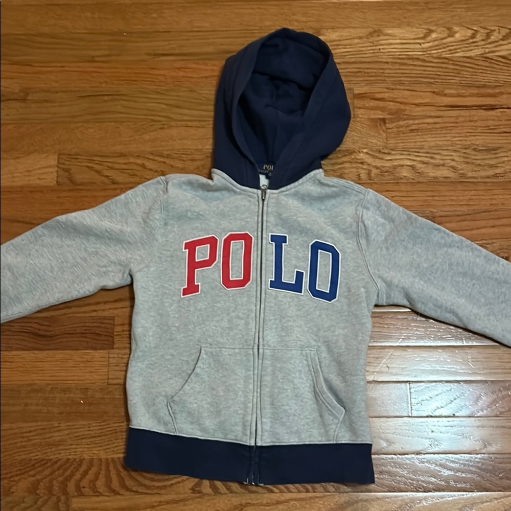 COPY - Polo by Ralph Lauren Gray and Navy Hoodie size 10-12 boys